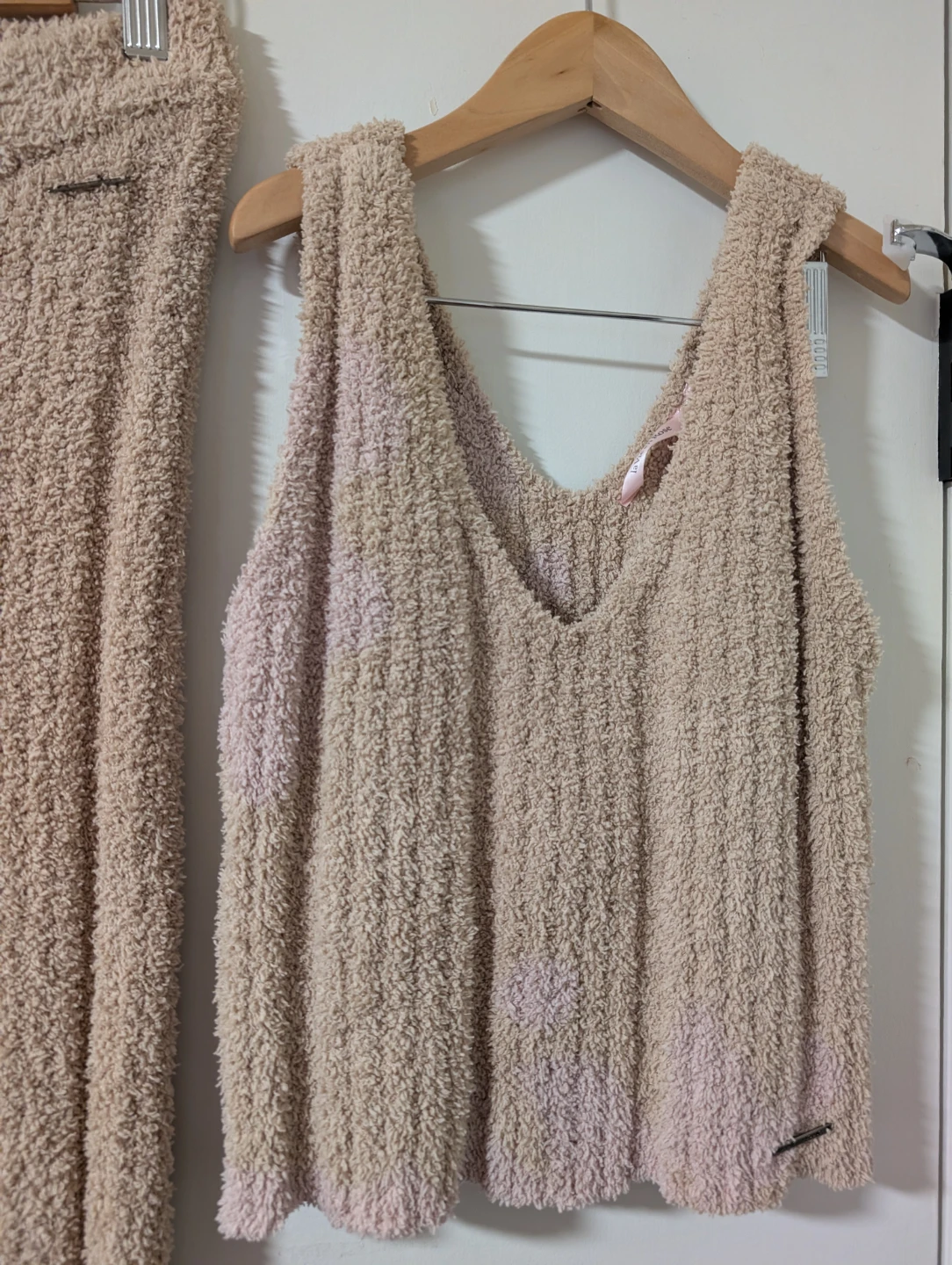 La Vie en Rose Fuzzy Lounge Set - Beige - XS/TP - photo 2