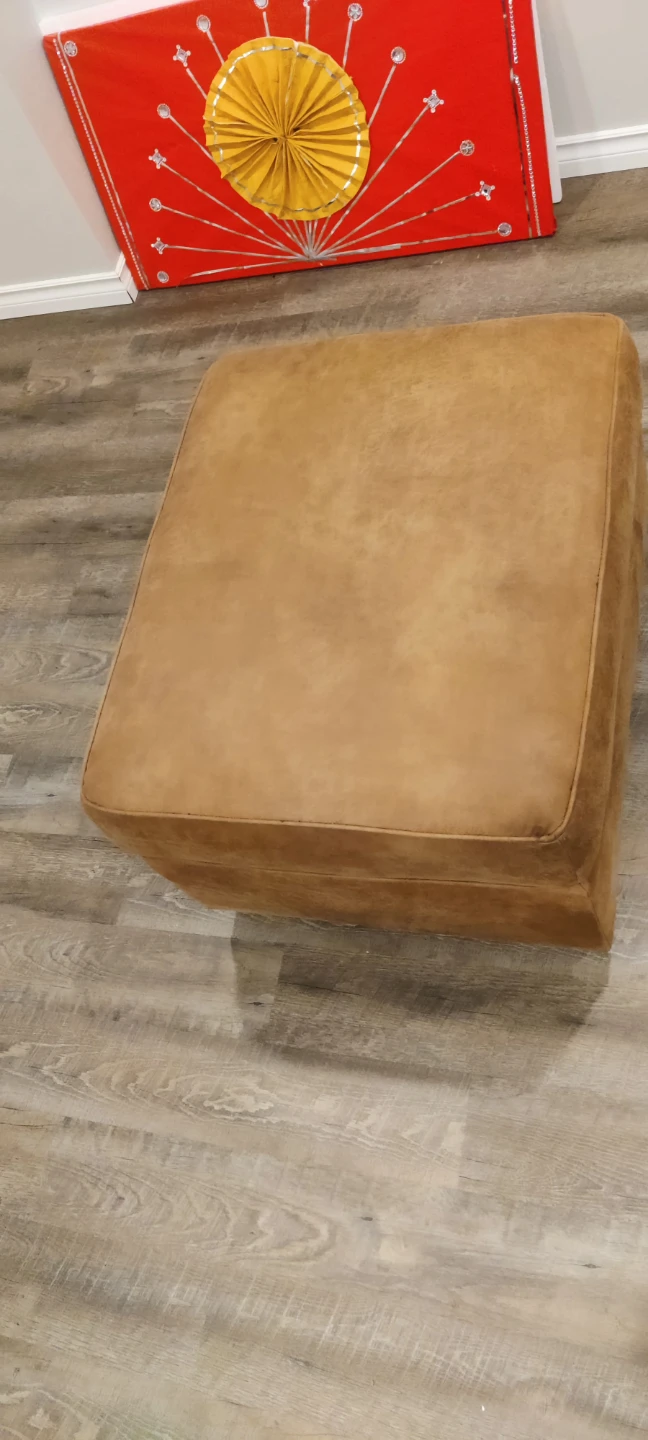 Ashley Brown faux leather Ottoman