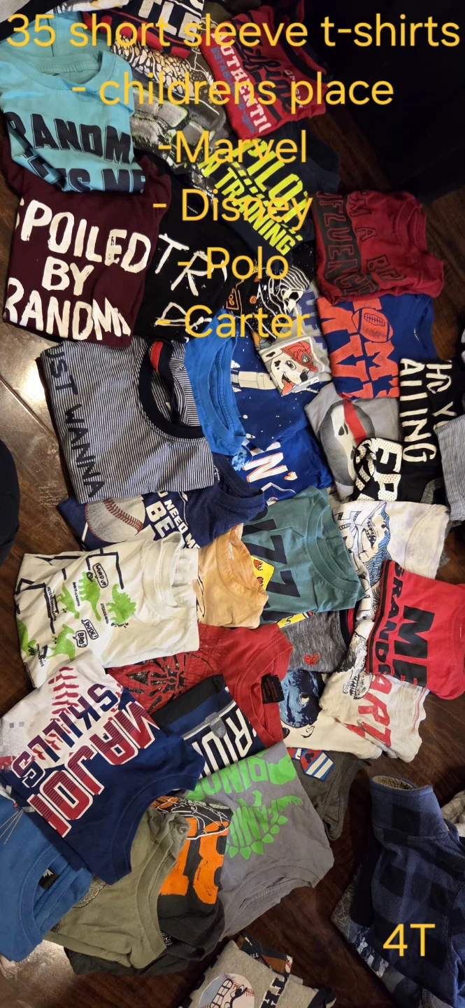 Bundle of Boys' 4T Clothing - Pants, Shorts, and Shirts