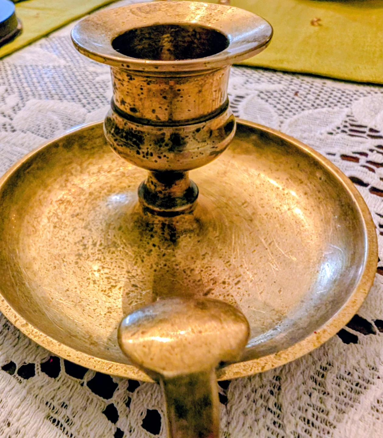 Brass Taper Candle Holder - photo 4