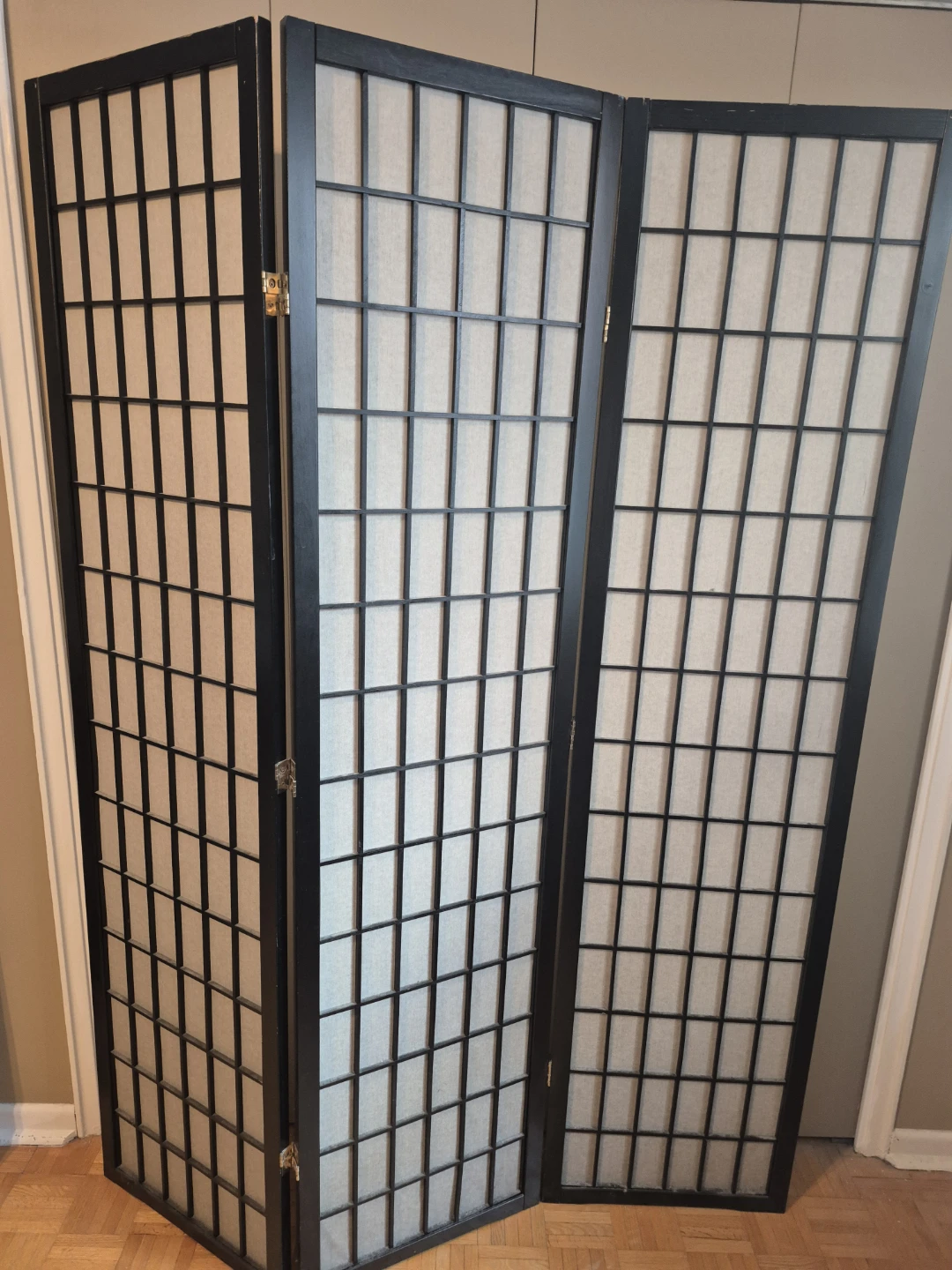 3-Panel Folding Screen Divider