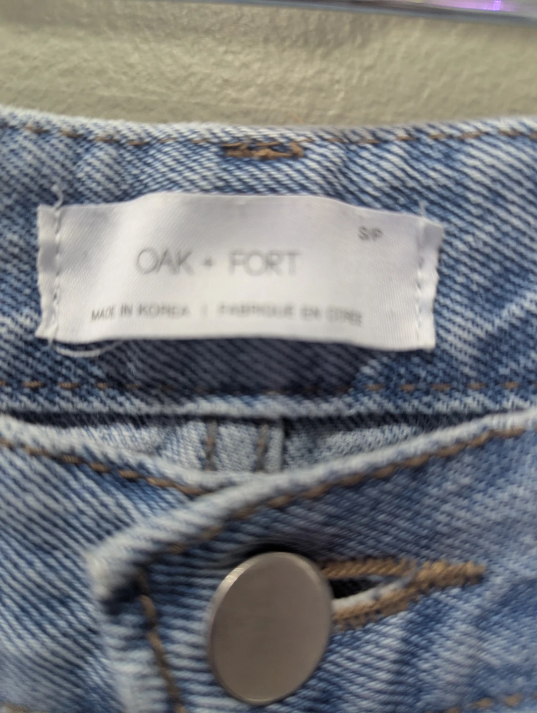 OAK + FORT Light Wash Denim Jeans - photo 3