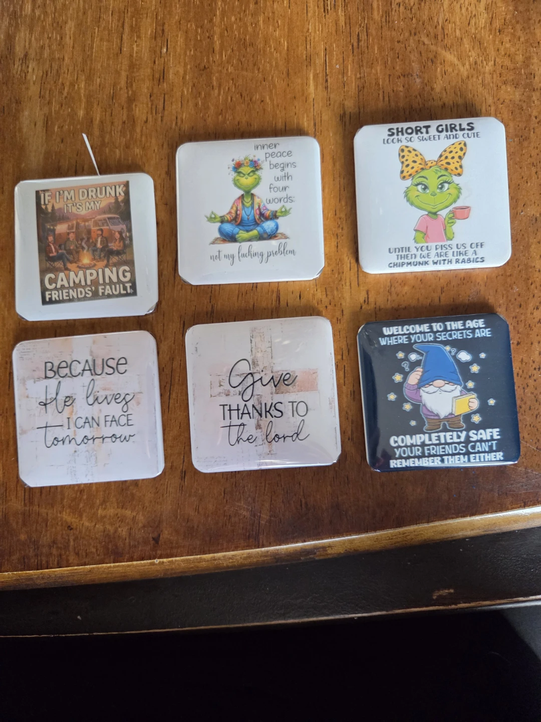 Collection of Decorative Square Magnets (Assorted Designs) - photo 2