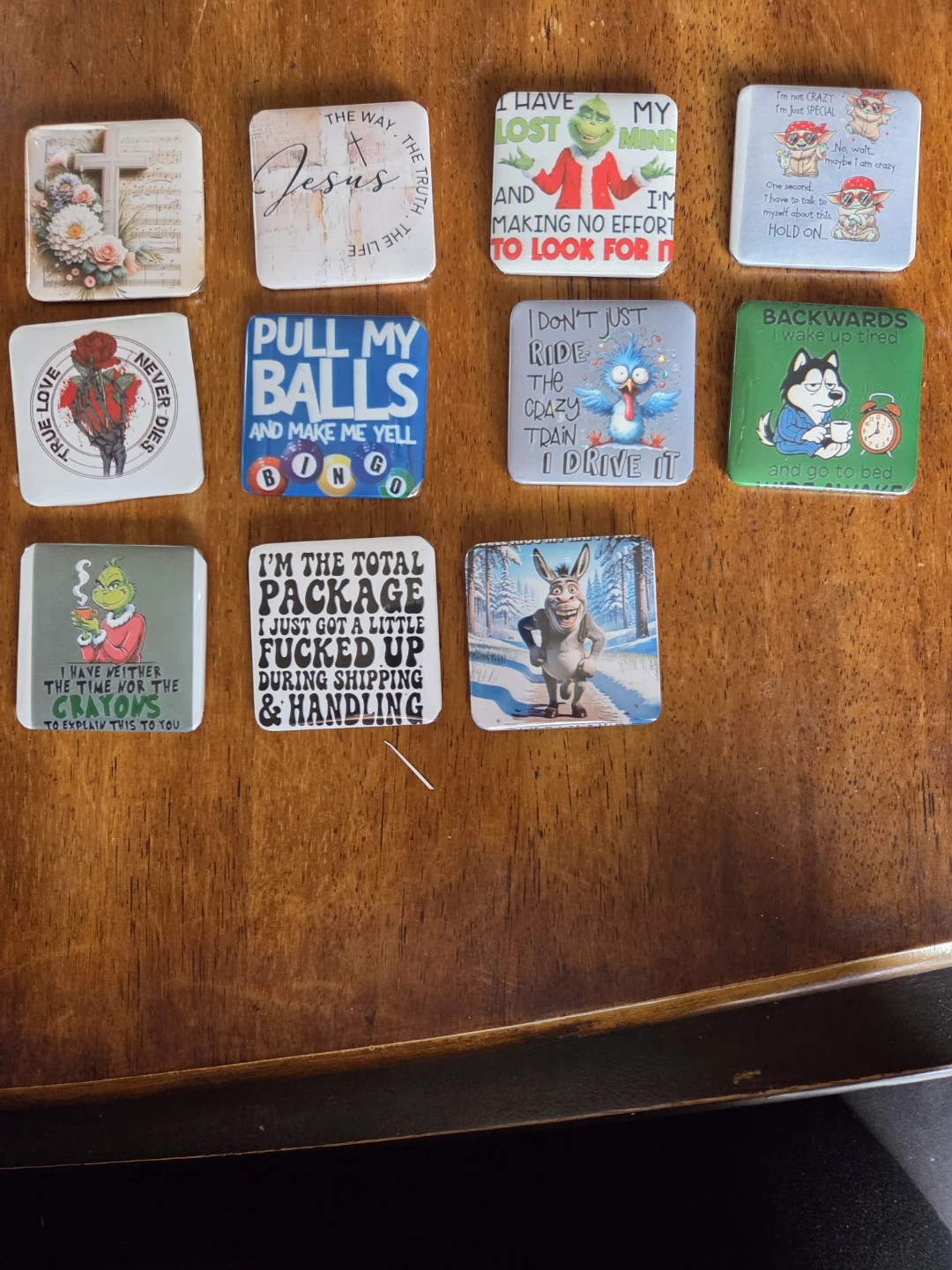 Collection of Decorative Square Magnets (Assorted Designs) - photo 3