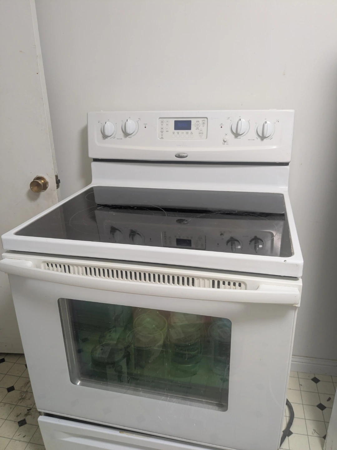 White Whirlpool Electric Range with Oven