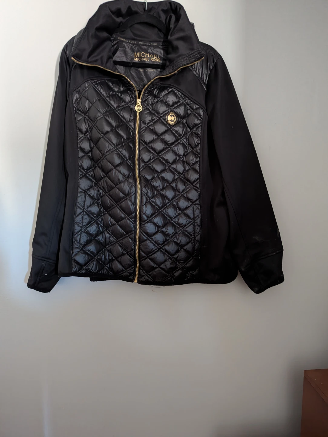 Michael Kors Black Quilted Jacket - Size 2X - photo 2