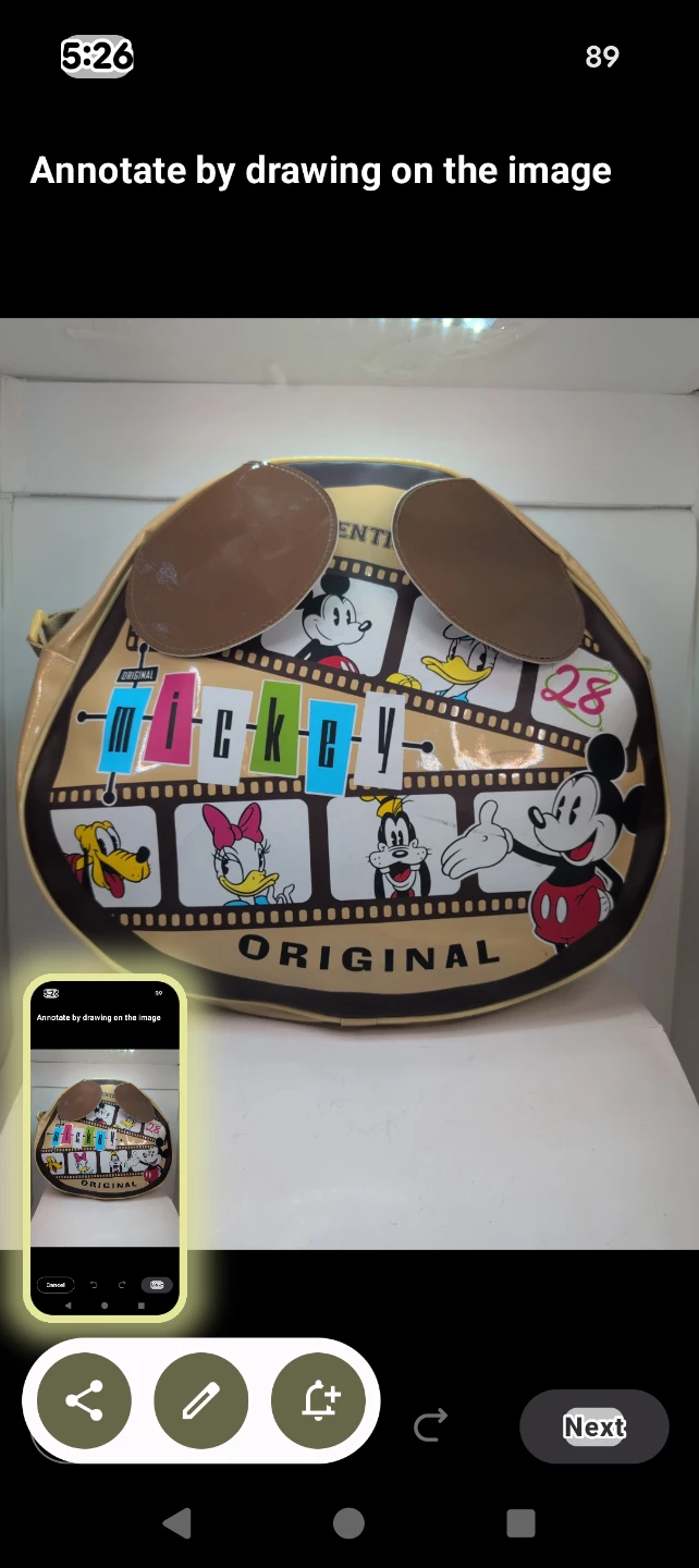 Mickey & Friends Original Tan Bag - photo 2