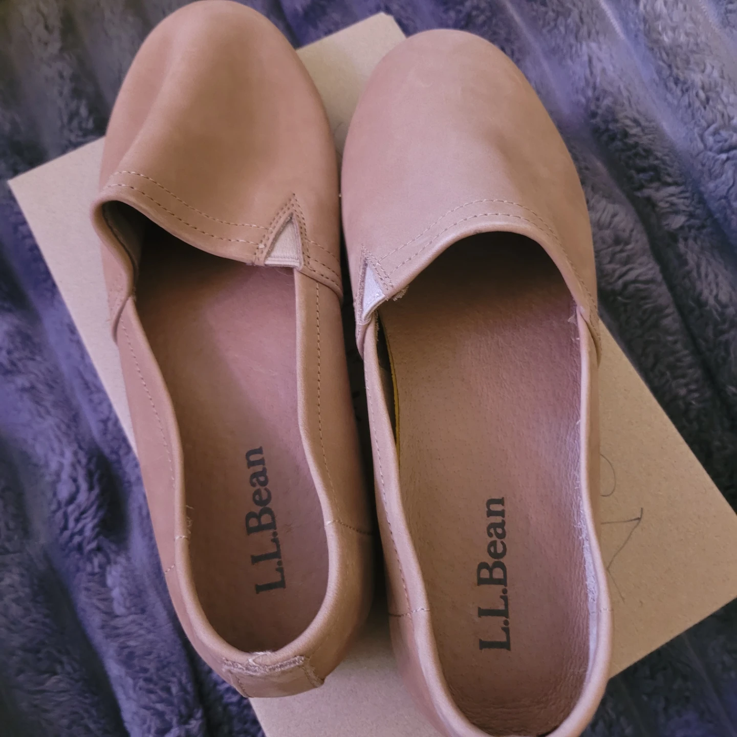 NWT NEVER WORN L.L.Bean Women's Slip-On - Tan Suede - Size 8.5