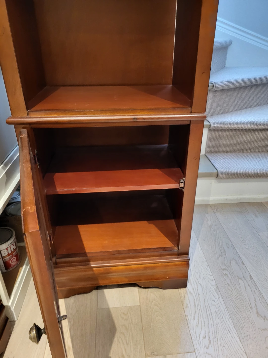 Wooden Bookcase with Cabinet - photo 3