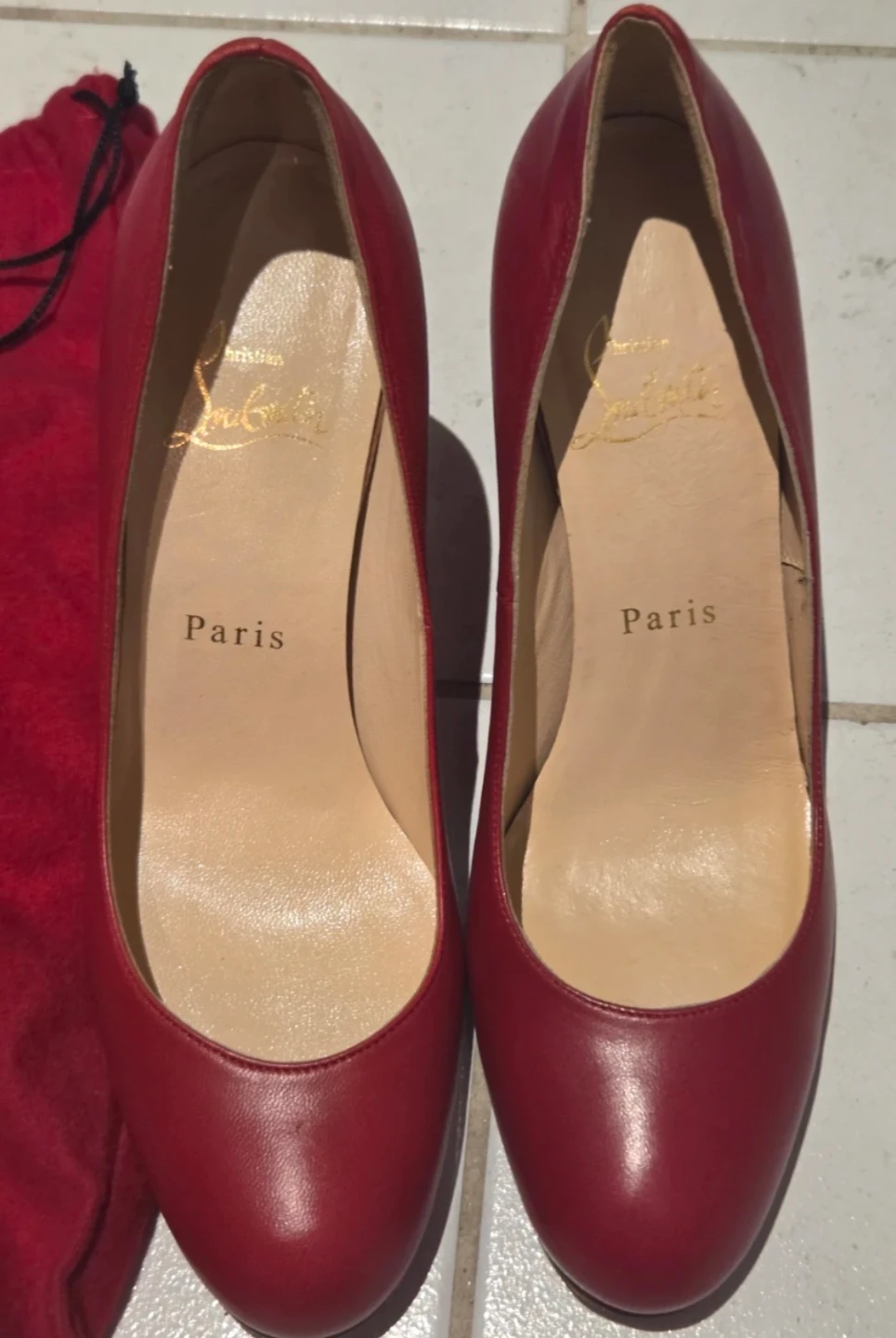 Christian Louboutin Red Leather Heels - photo 2