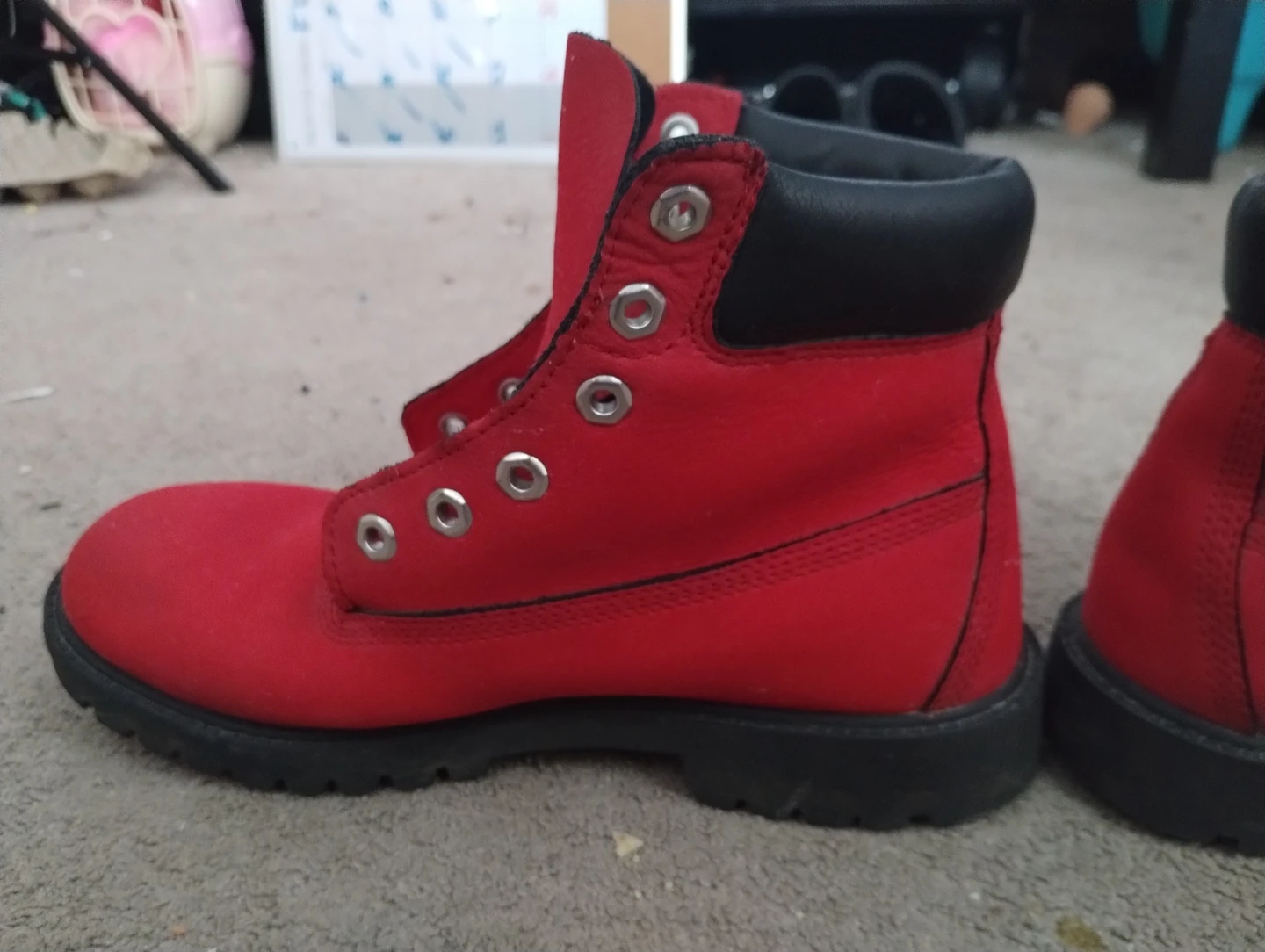 Timberland Red Suede size 6 US Boots - photo 4