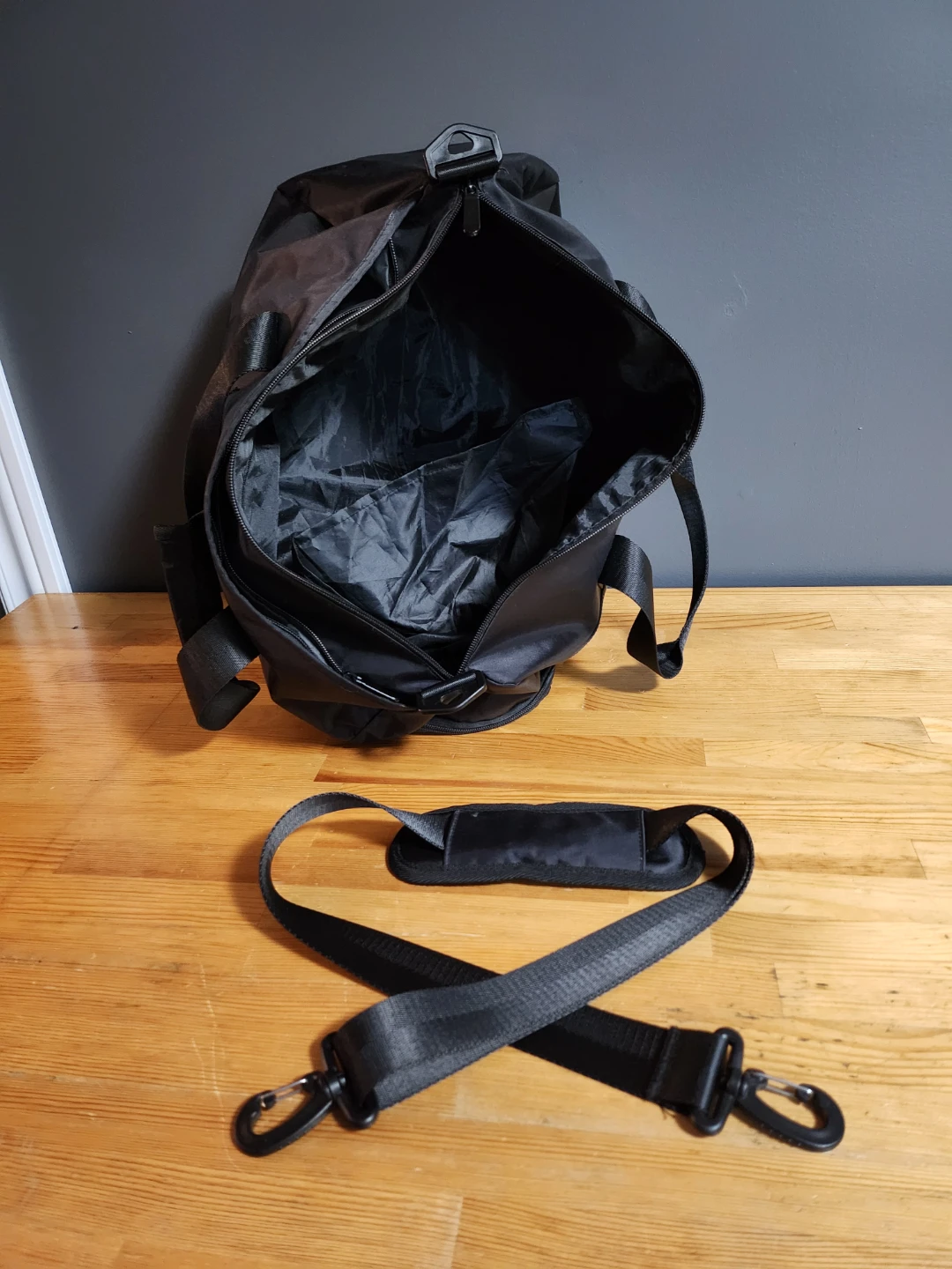 HER GYMVMT Black Duffel Bag - photo 5