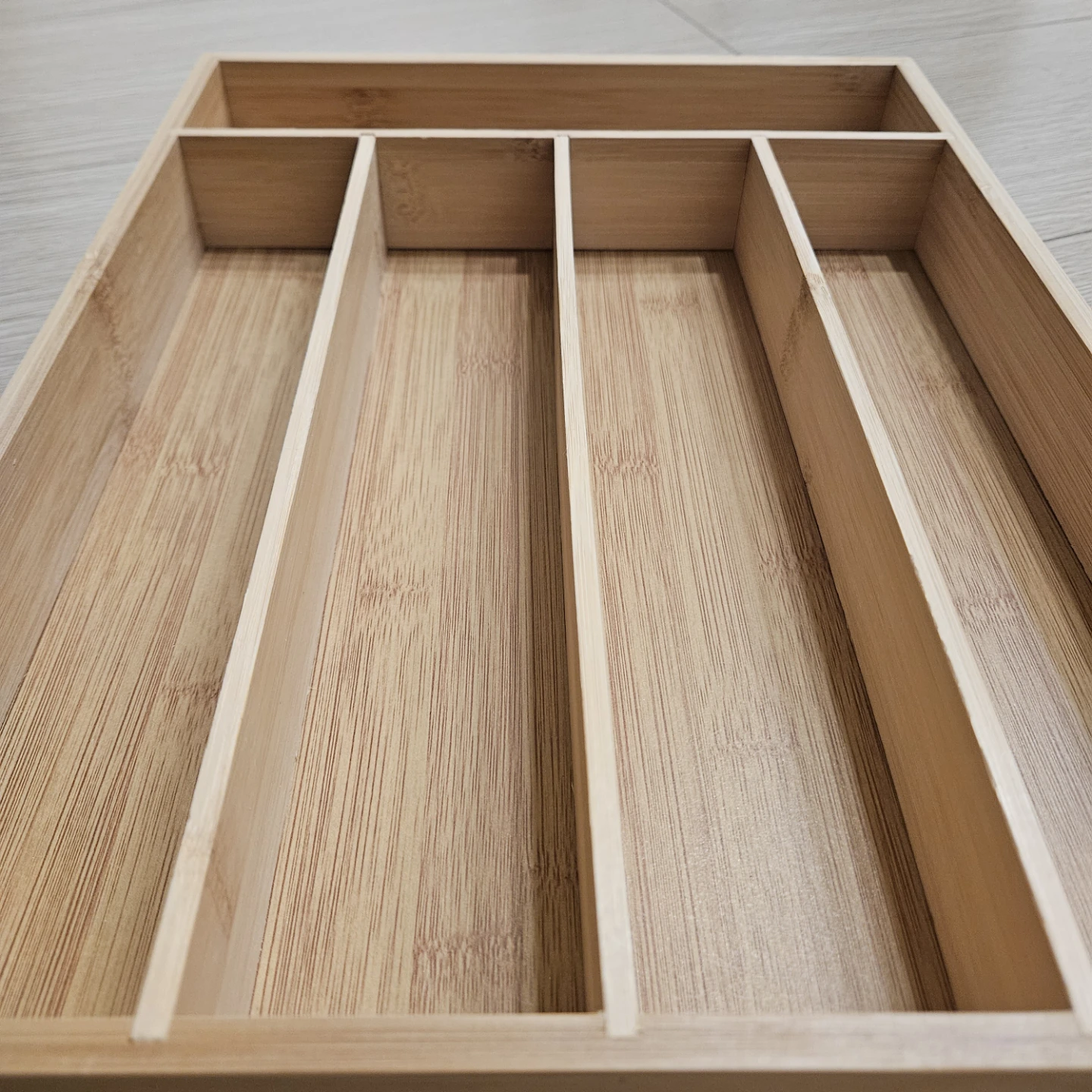 Bamboo Cutlery Organizer Tray - photo 2
