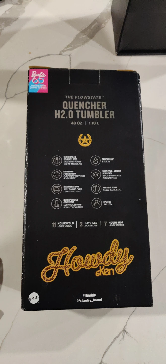 Limited Stanley Barbie Ken Flowstate Quencher H2.0 Tumbler 40 oz - photo 3
