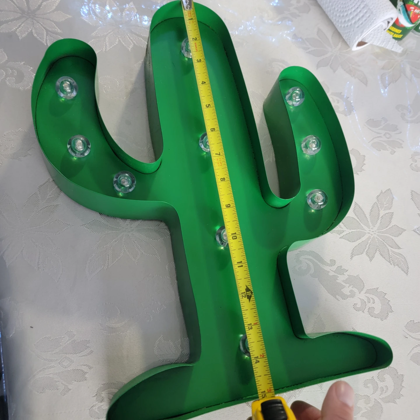 Green Cactus Marquee Light