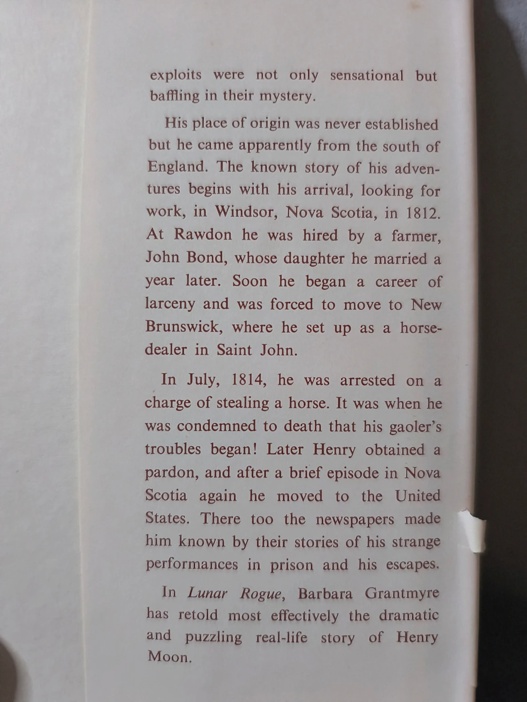 Lunar Rogue by Barbara Grantmyre - Brunswick Press 1963 - photo 4