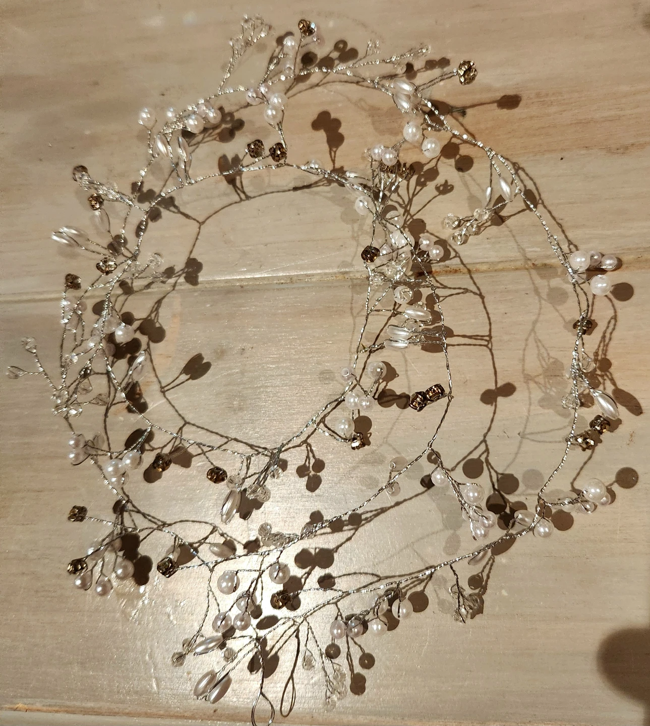 Beaded Bridal Hair Vine