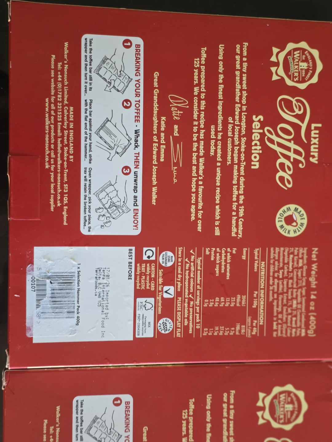 Walker's Luxury Toffee Selection x 2 - photo 3