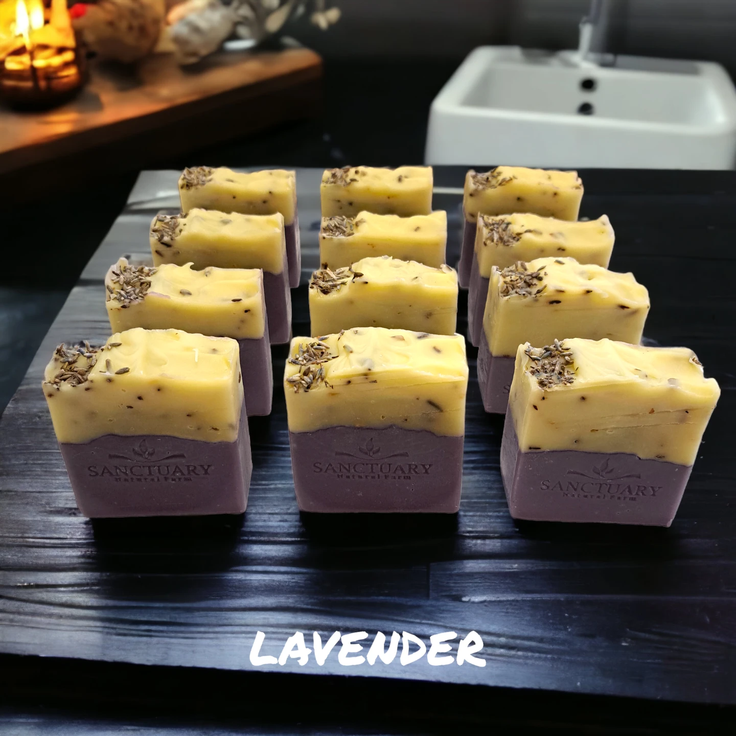 Sanctuary Natural Farm Lavender Handmade Soap - 120g🏆
