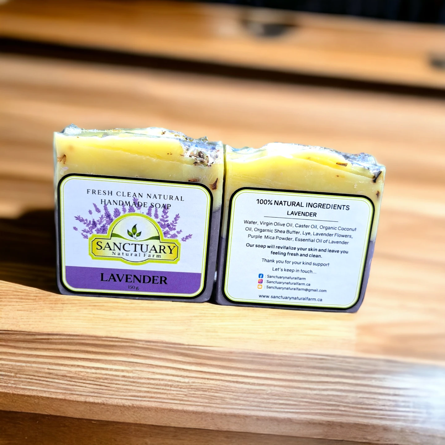 Sanctuary Natural Farm Lavender Handmade Soap - 120g🏆 - photo 2