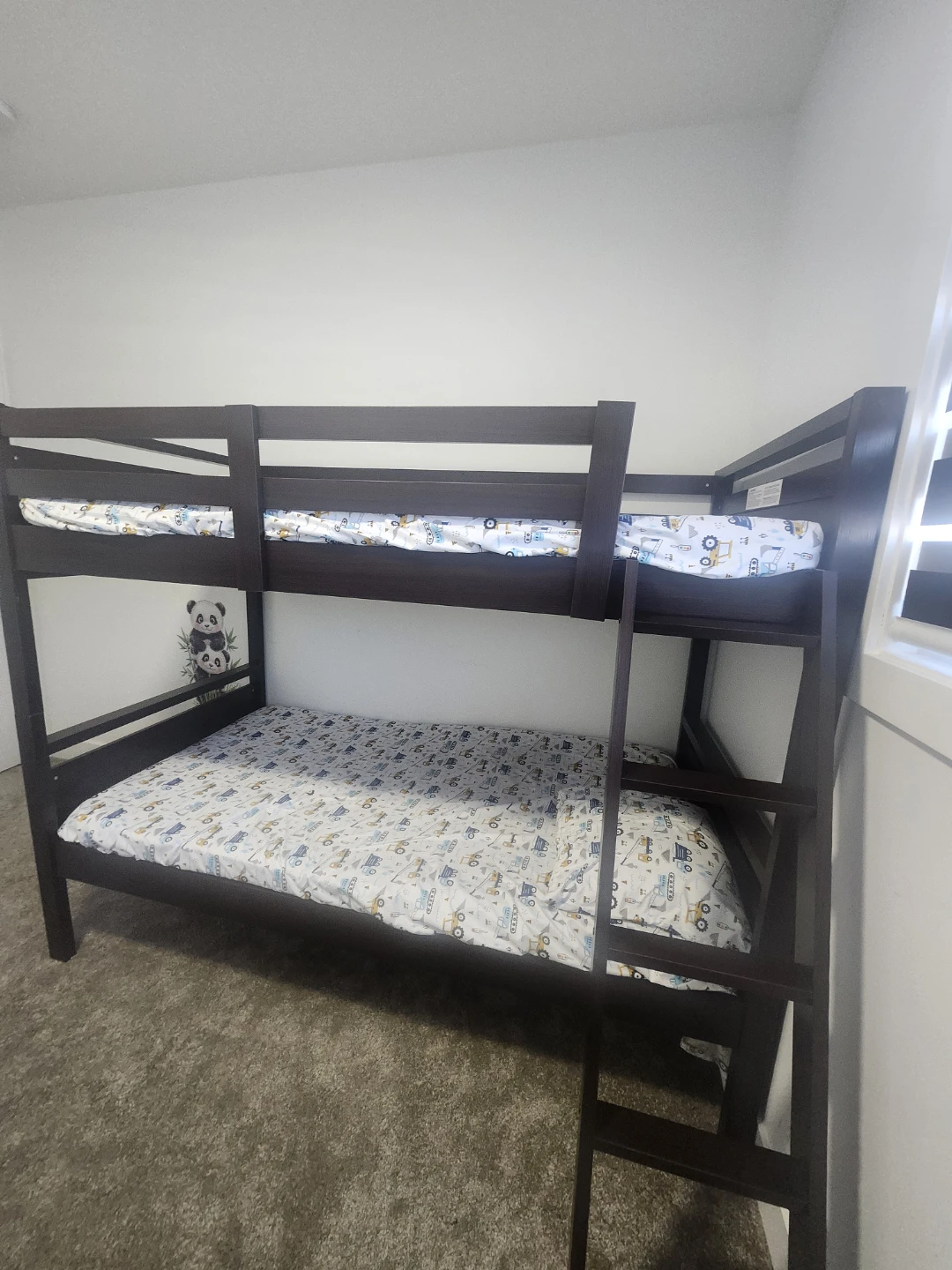 Dark Brown Wooden Bunk Bed - photo 3