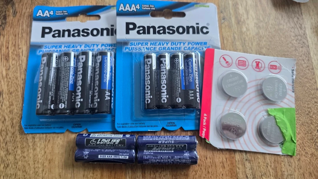 Panasonic AA & AAA Batteries + CR2032 Lithium Cells