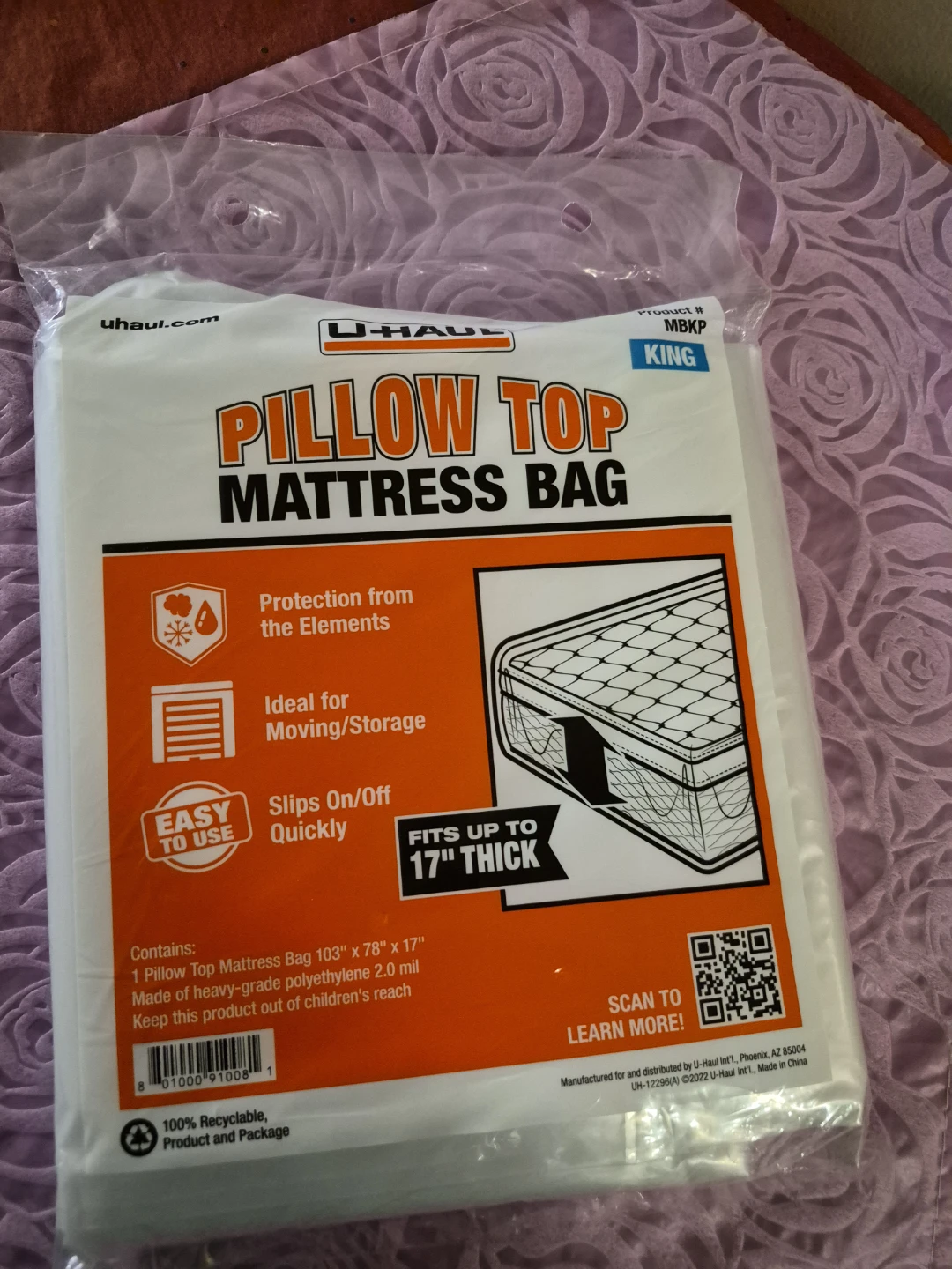 U-Haul Pillow Top Mattress Bag