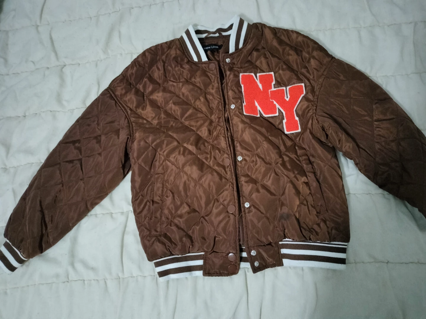 2 quilted  jackets 1) brown & 1) olive green - photo 2