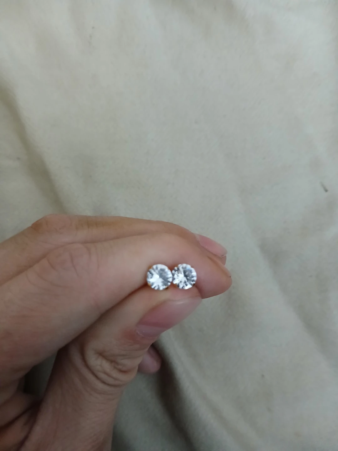 18K Gold Plated 316 Stainless Steel Cubic Zirconia Stud Earrings