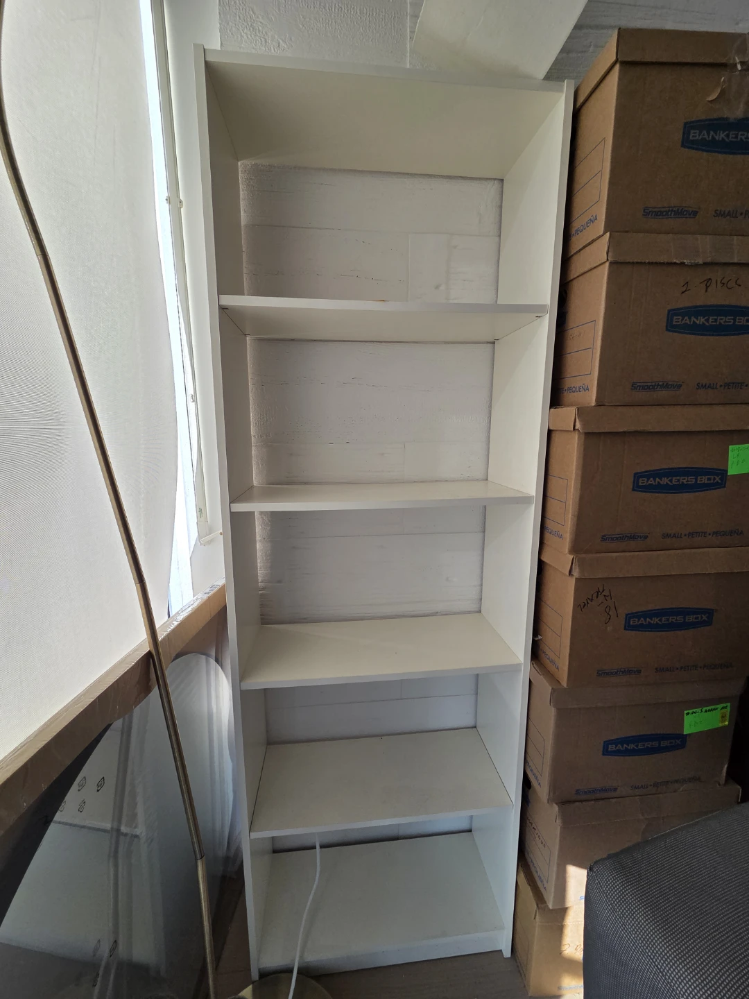 2 White BILLY Bookcases 80x28x202 cm