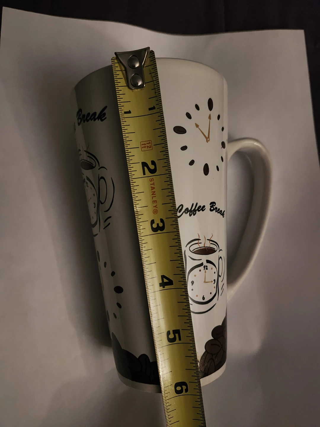 TALL COFFEE & TEA MUG 14- 16 OZ white MICROWAVE, DISHWASHER SAFE - photo 5