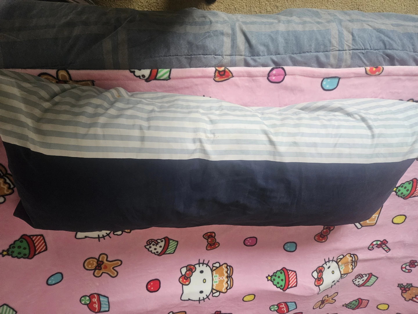 Nautica Navy and White Striped Pillow - photo 2