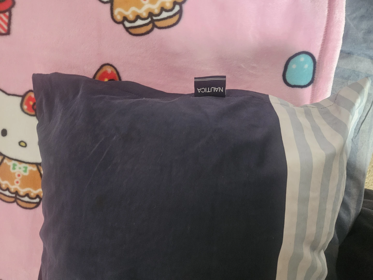 Nautica Navy and White Striped Pillow - photo 4