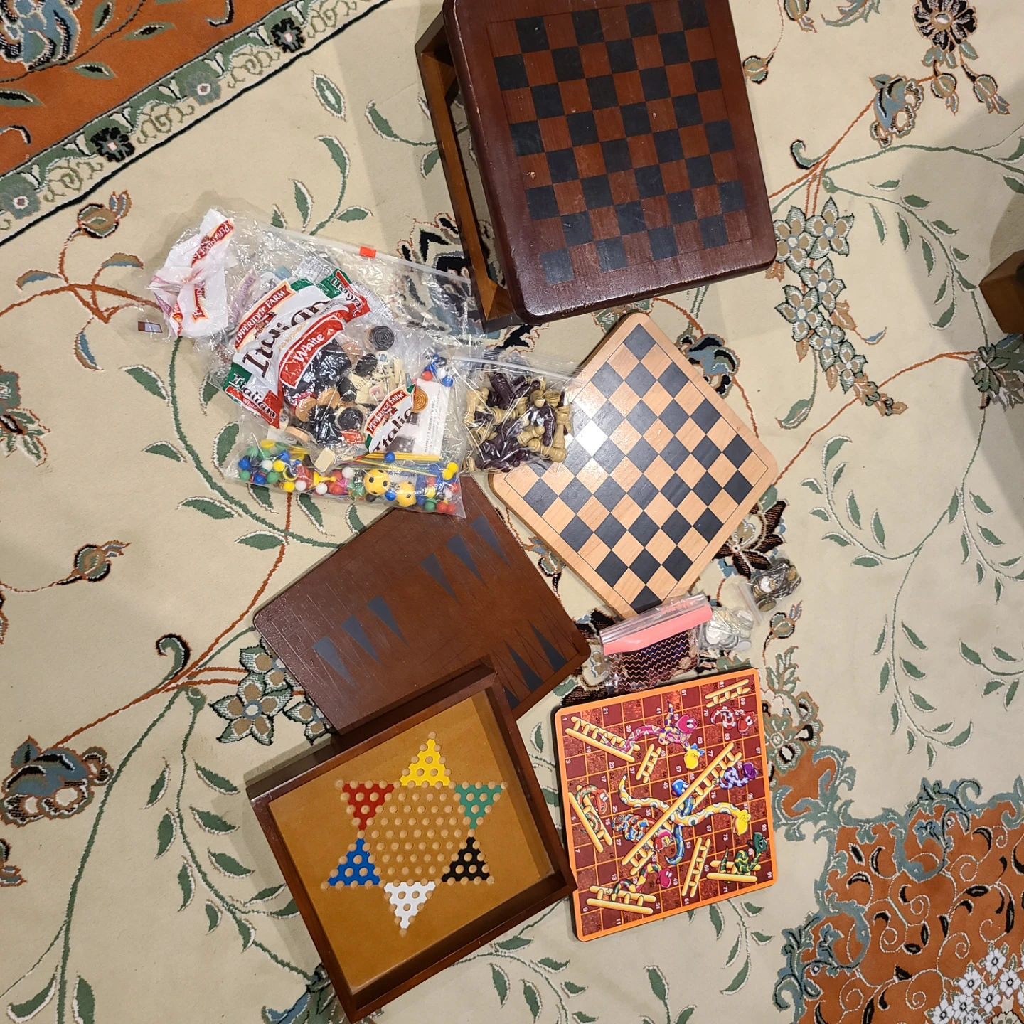 Assorted Wooden Board Games Set"🏆"