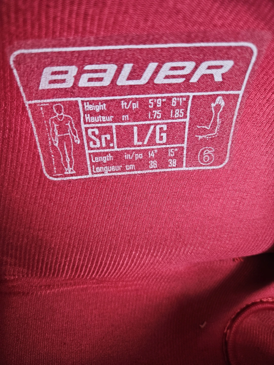 Bauer X80 Senior Hockey Elbow Pads L/G - photo 2
