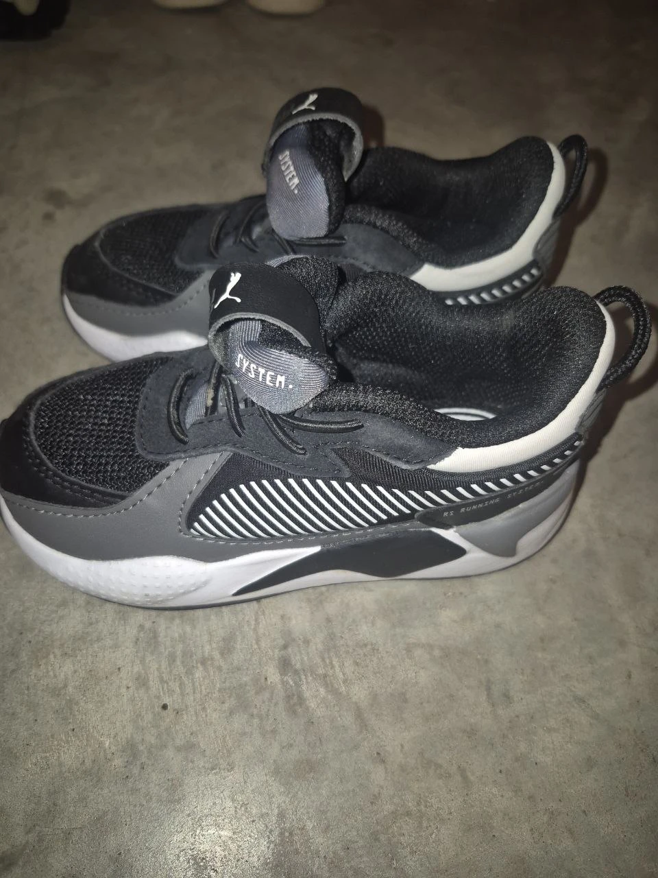 Puma RS-X Jr Running Shoes - Black/Grey