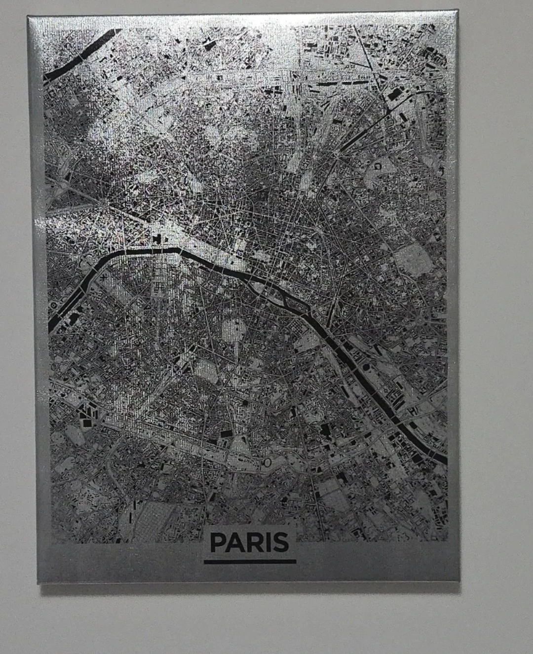 Paris Map canvas Print