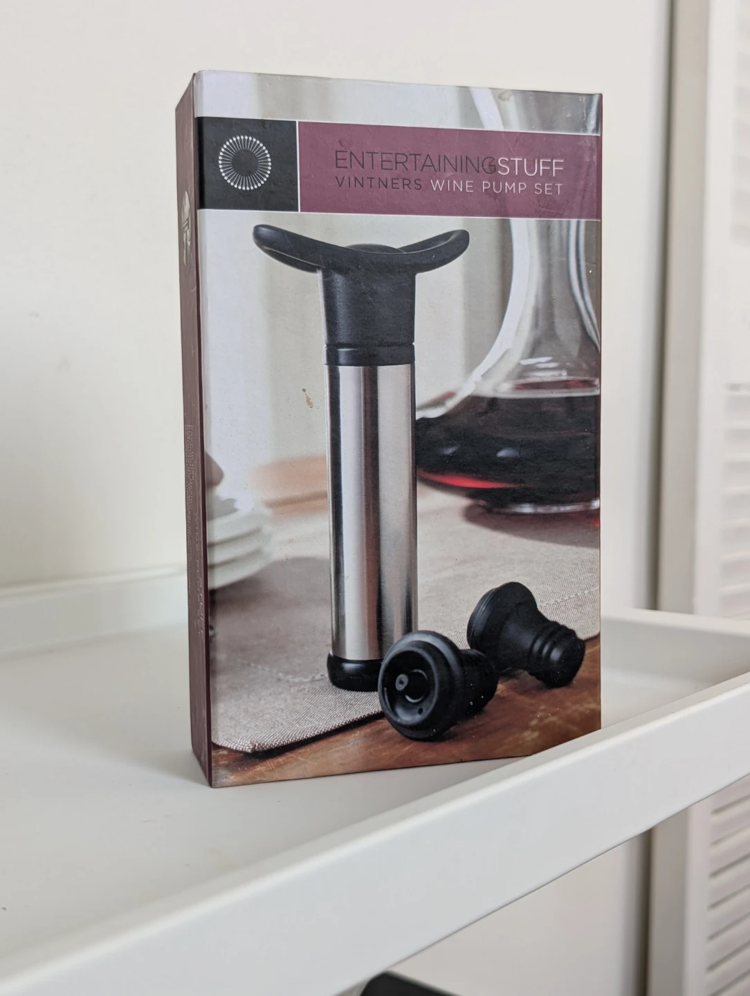 EntertainingStuff Vintners Wine Pump Set with 2 Stoppers 🏆