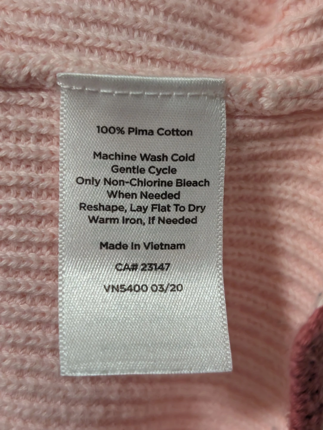 Talbots Petite Pink 100% Pima Cotton Sweater - Size P - photo 3