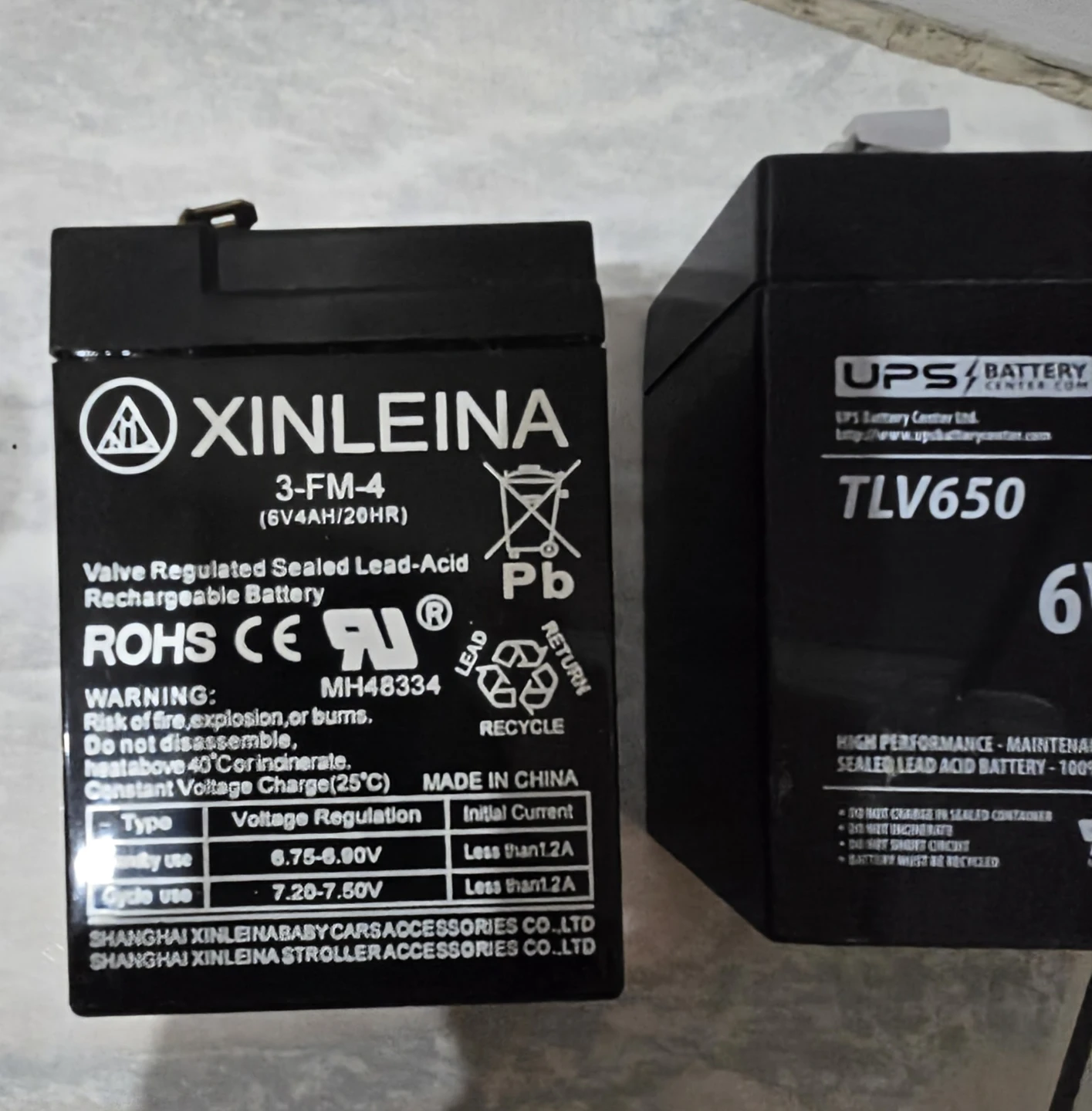 4 x 6V 4.5Ah Rechargeable Lead-Acid Batteries - photo 2