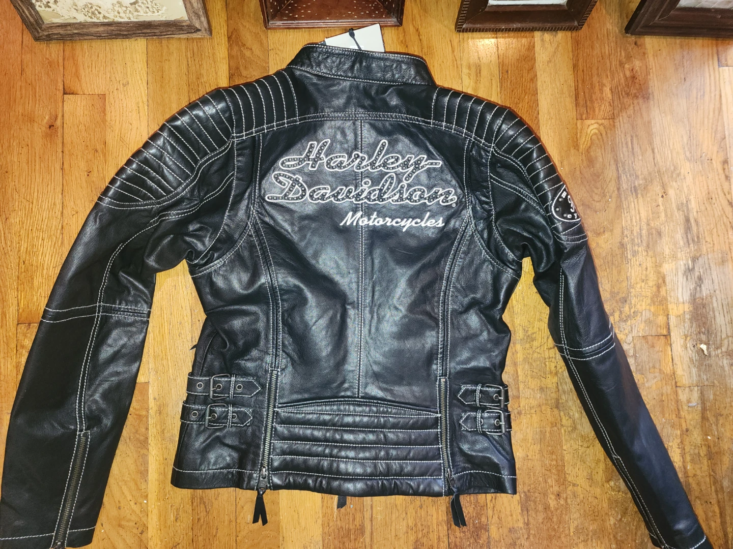 Harley-Davidson Women's Black Leather Motorcycle Jacket - photo 2
