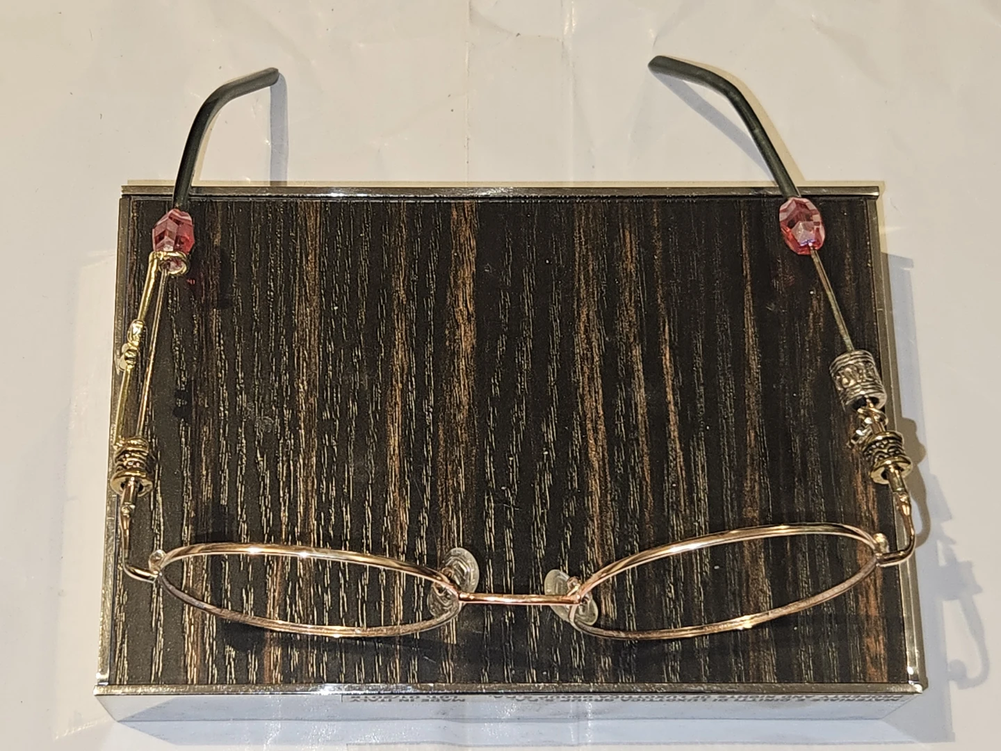 Unique Eyeglasses with Rose Gold Frame and Decorative Accents - photo 5