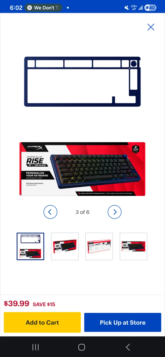 HyperX Alloy Rise 75 Top Plate - photo 4