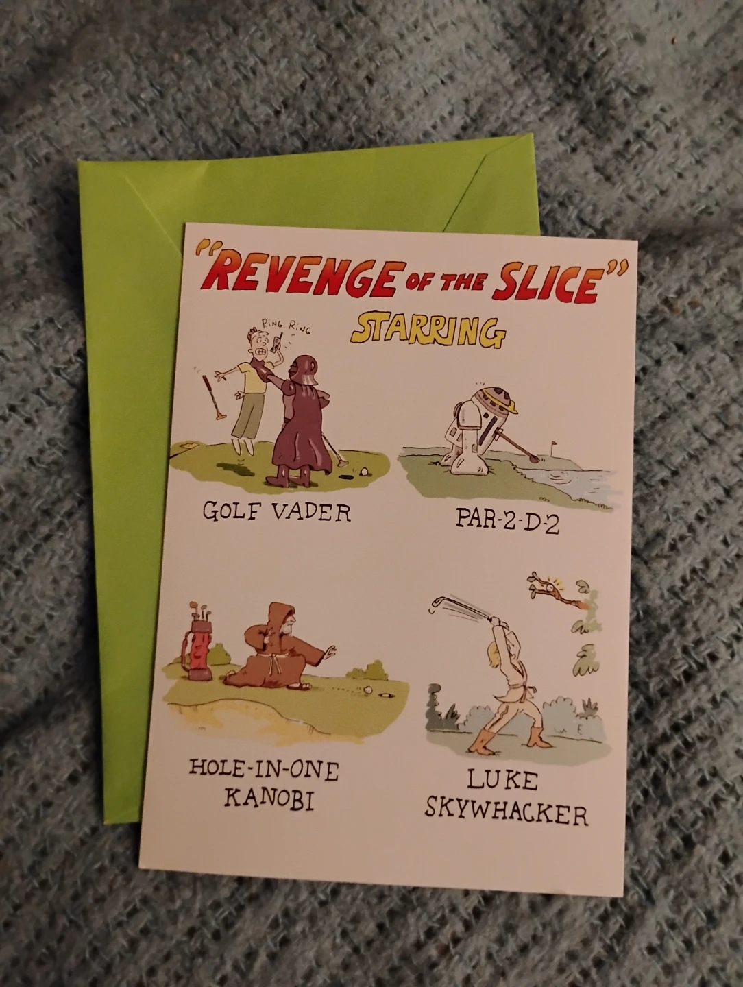 NEW! STAR WARS GOLF HUMOUR BIRTHDAY CARD