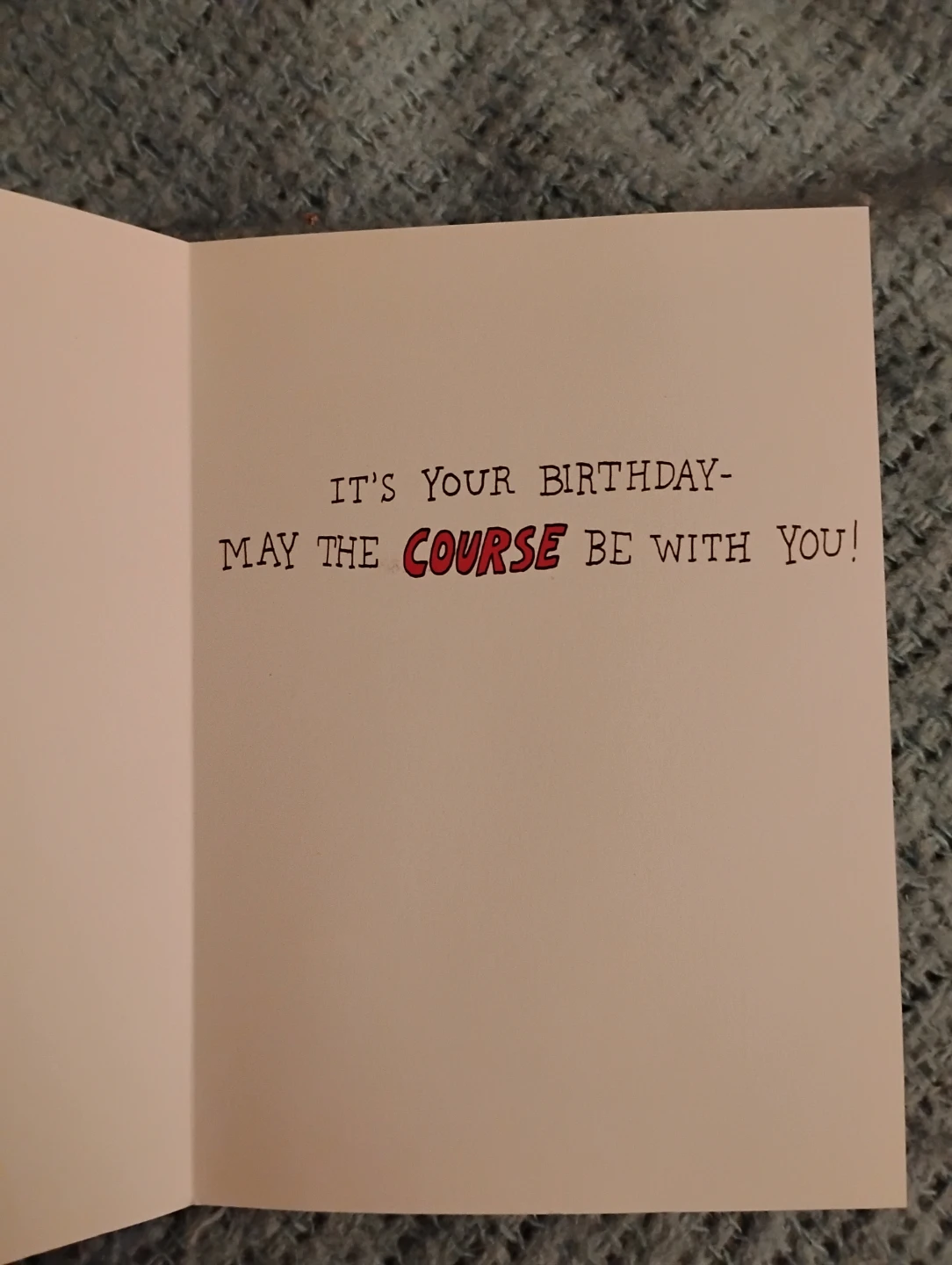 NEW! STAR WARS GOLF HUMOUR BIRTHDAY CARD - photo 2