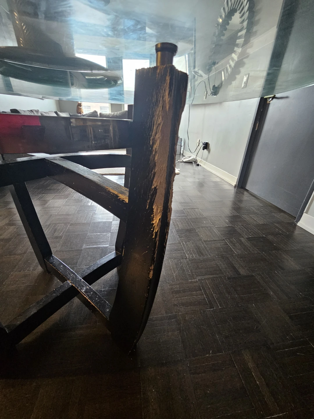 Glass Top Round Dining Table - photo 5