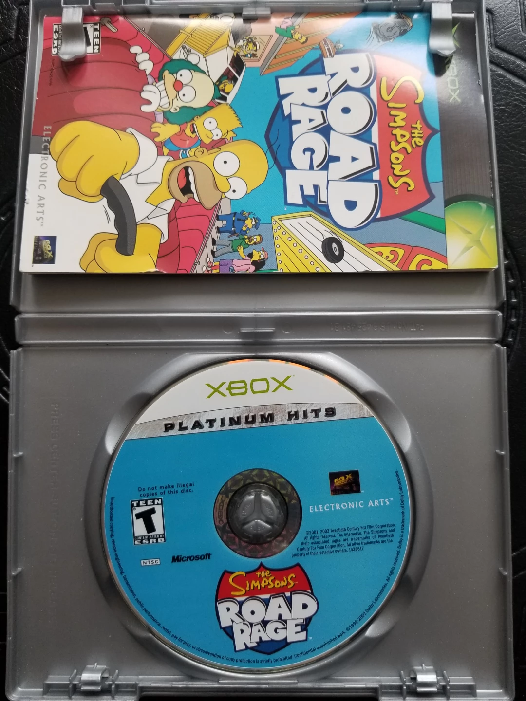 Xbox The Simpsons Road Rage CIB Platinum Hits