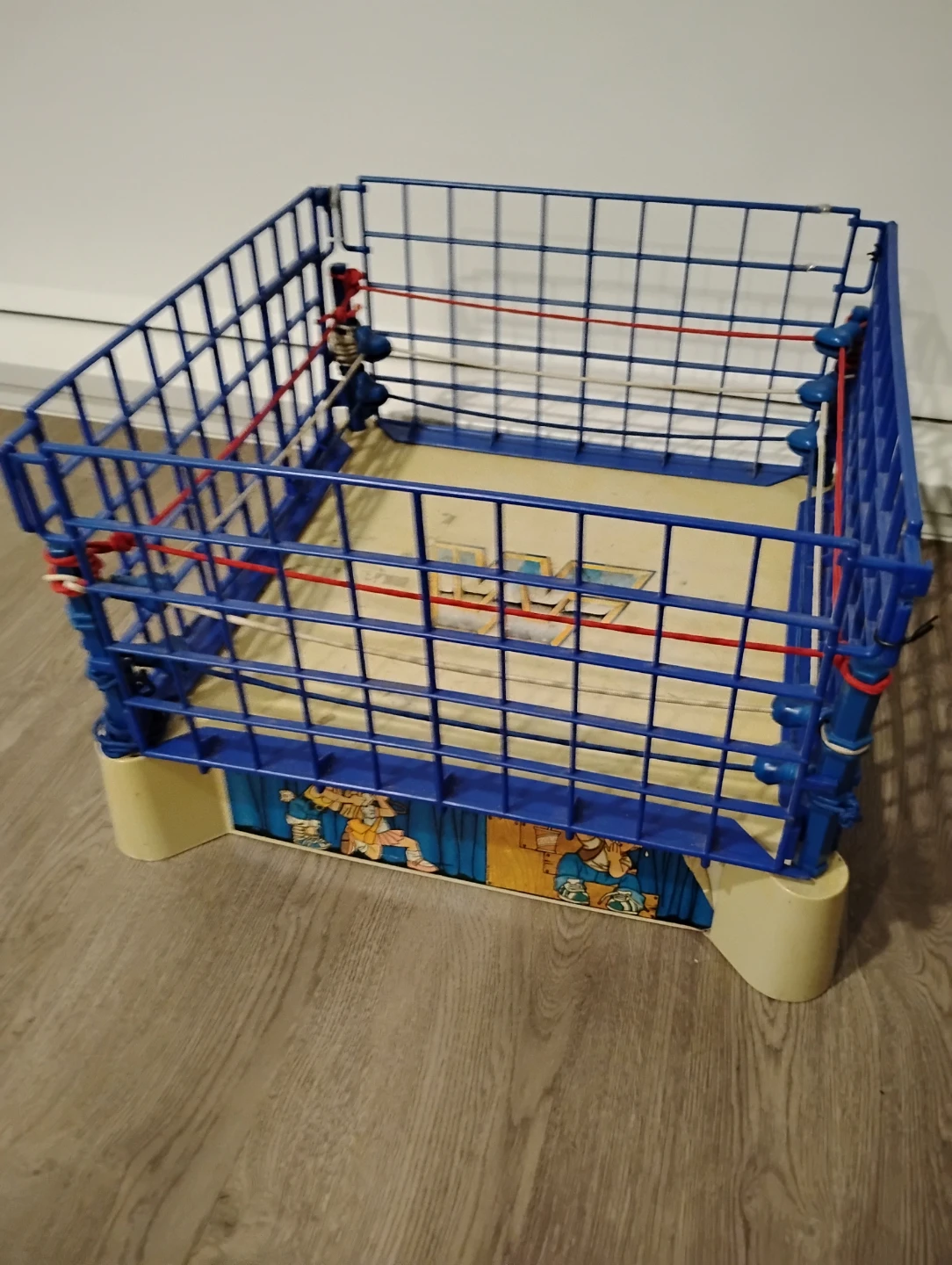 Used WWF /WWE/LJN 80s Wrestling Ring and cage  Toy 🏆 - photo 2