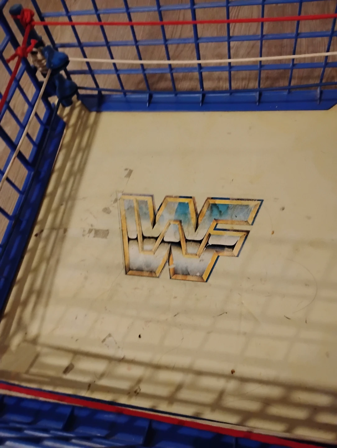 Used WWF /WWE/LJN 80s Wrestling Ring and cage  Toy 🏆 - photo 3