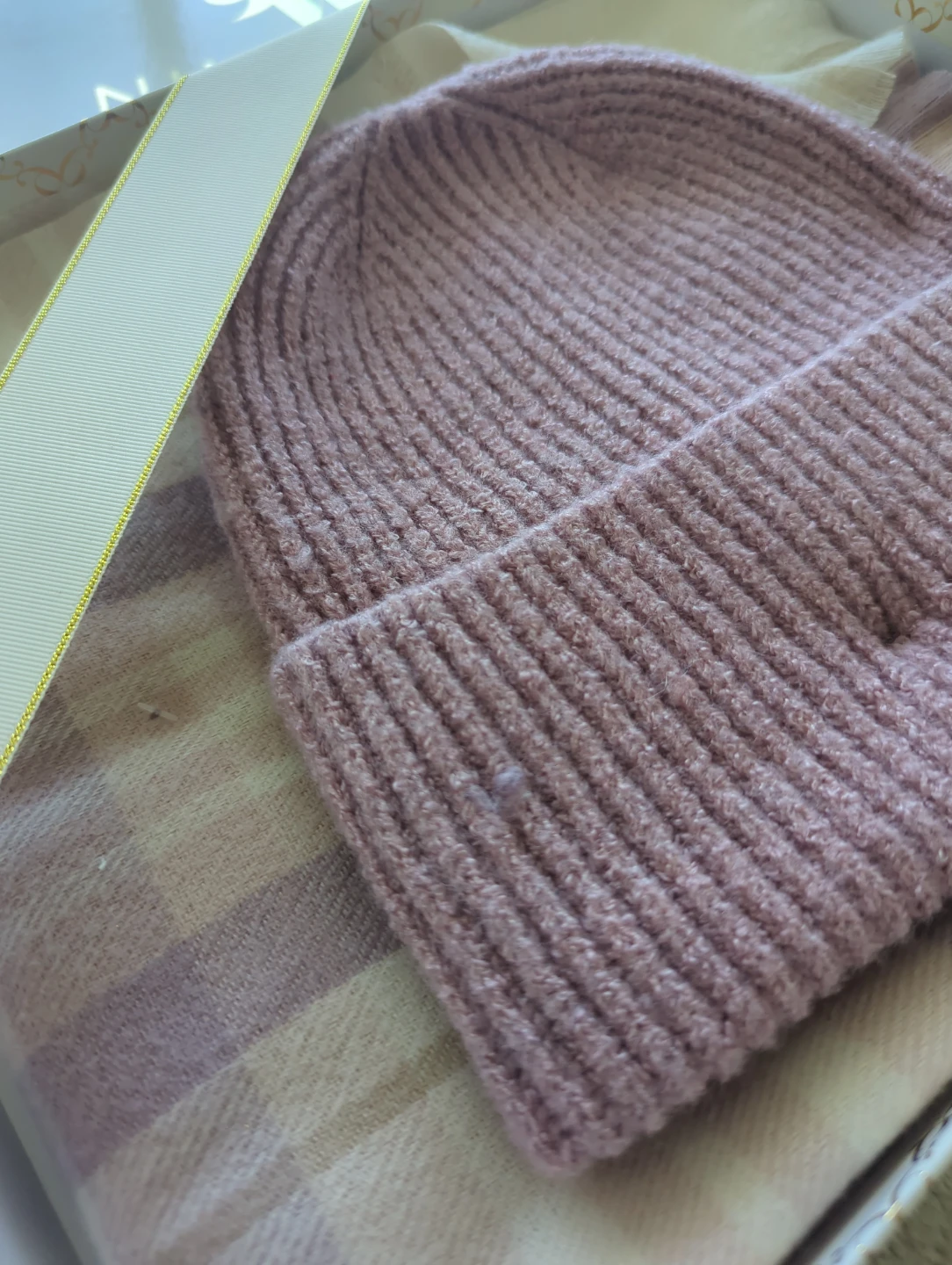 Nine West Scarf and Faux Fur Pom Beanie Set - photo 2